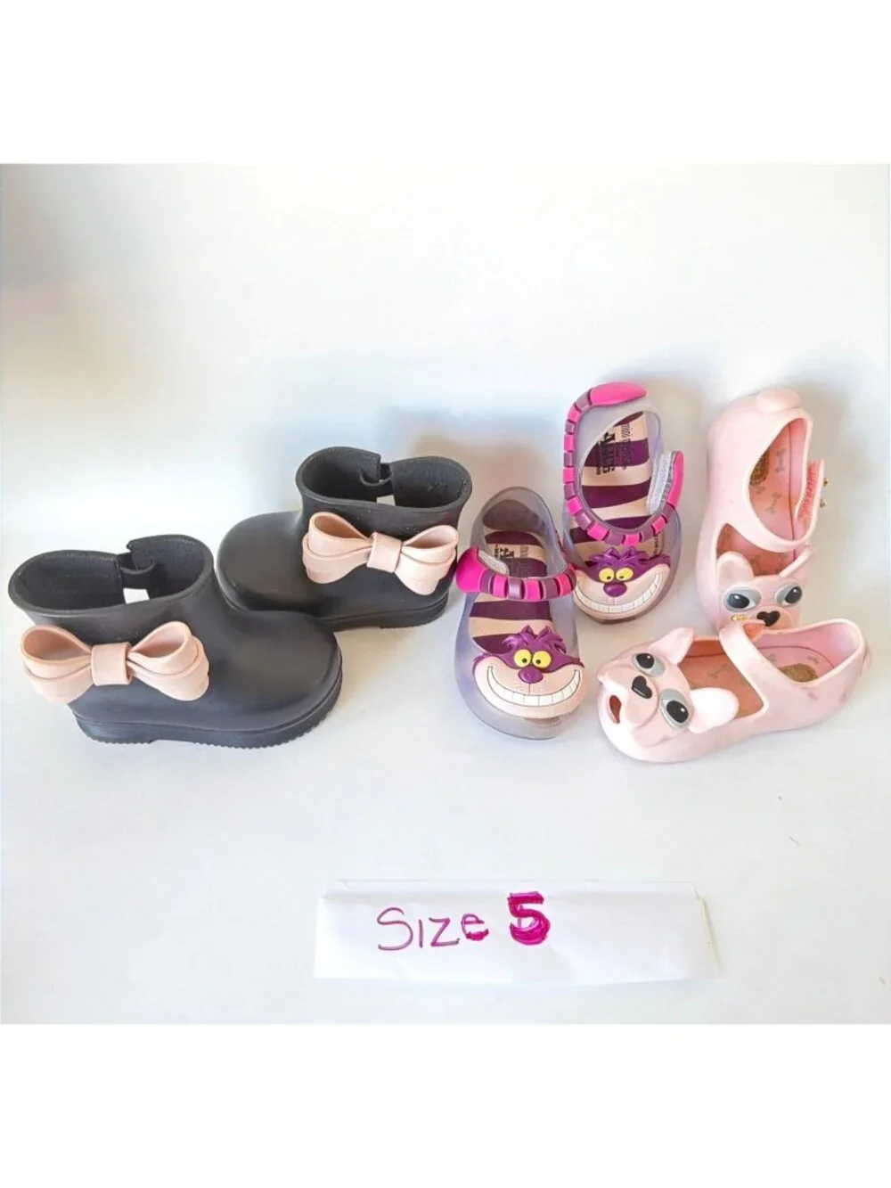 Mini Melissa Toddler Shoes Bundle Size 5 & 6 Lot of 4 Pairs (4162)